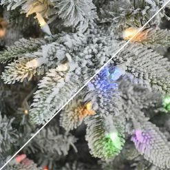 Puleo International 7.5-ft. Pre-Lit Flocked Aspen Fir Artificial Christmas Tree -PULEO INTERNATIONAL SHOP unnamed file 13