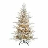Puleo International 4.5-ft. Pre-Lit Flocked Utah Fir Artificial Christmas Tree -PULEO INTERNATIONAL SHOP unnamed file 16