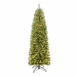 Puleo International 6-ft. Pre-Lit Fraser Fir Pencil Artificial Christmas Tree